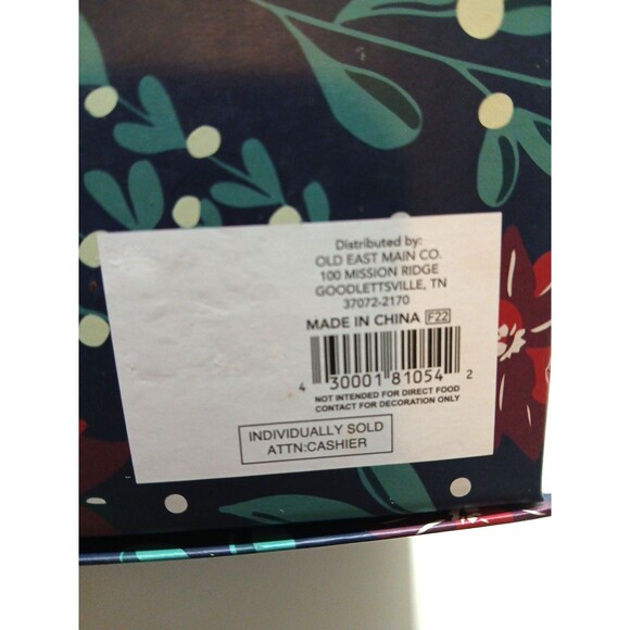 Merry Christmas Gift Box Hook And Loop Closure Velvet Bow Deer Poinsettia - Picture 12 of 12